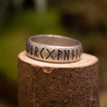 Bild in Galerie-Betrachter laden, Silberring Futhark 925s Silber