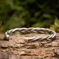Bild in Galerie-Betrachter laden, Armband Bangle Twined 925s Silber
