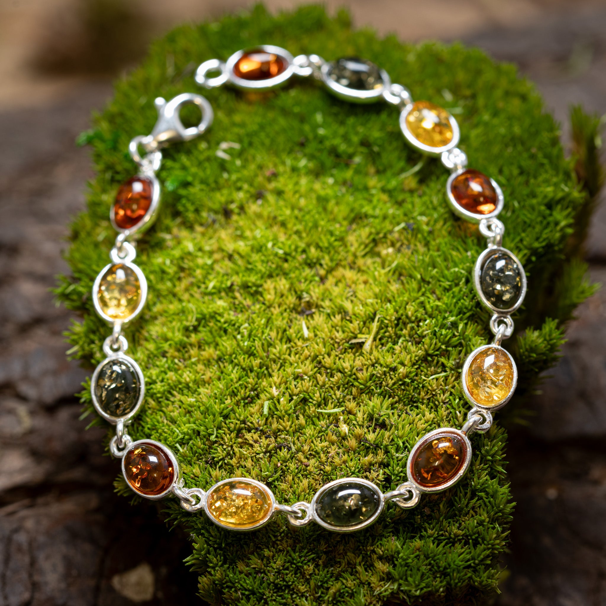 Armband Bernstein Lina 925s Silber