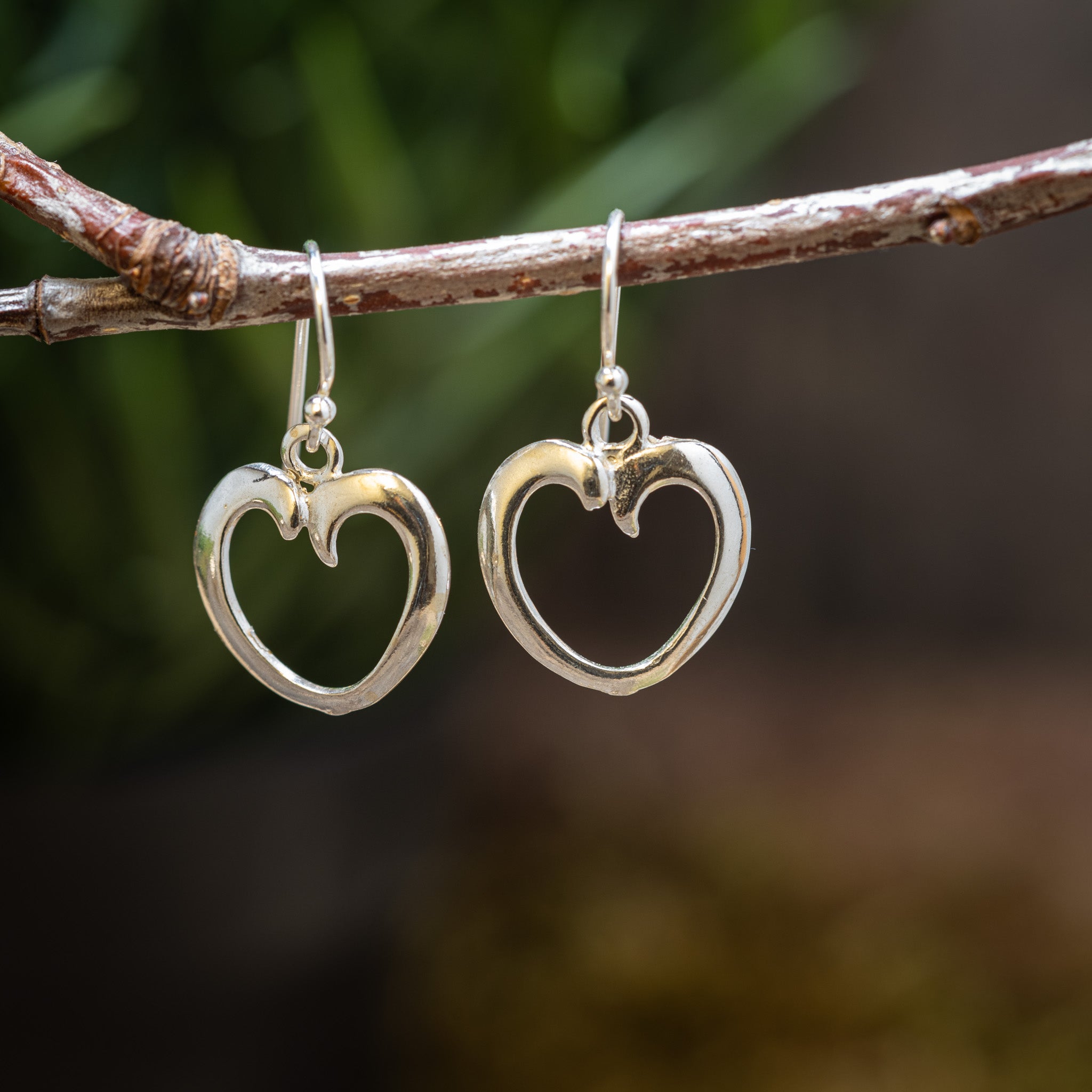 Hængeøreringe Verdens ældste hjerte amulet Sølv