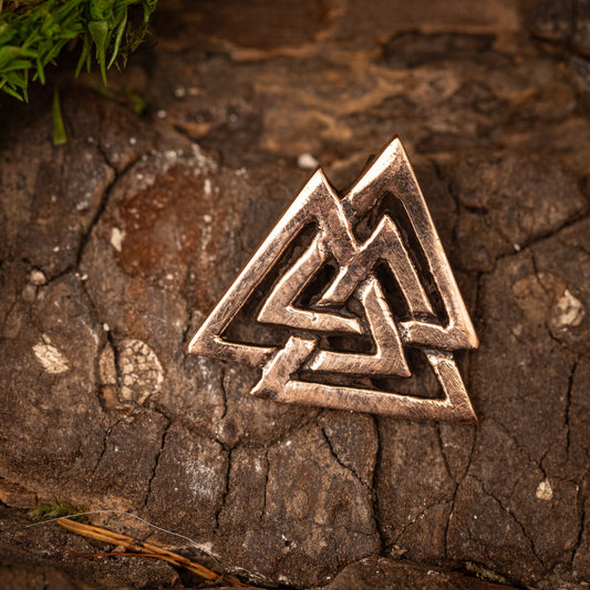 Valknut-Anhänger Bronze – Bild 1