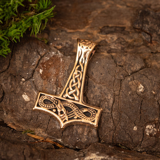 Mjölnir-Ornamentanhänger aus Bronze – Bild 1