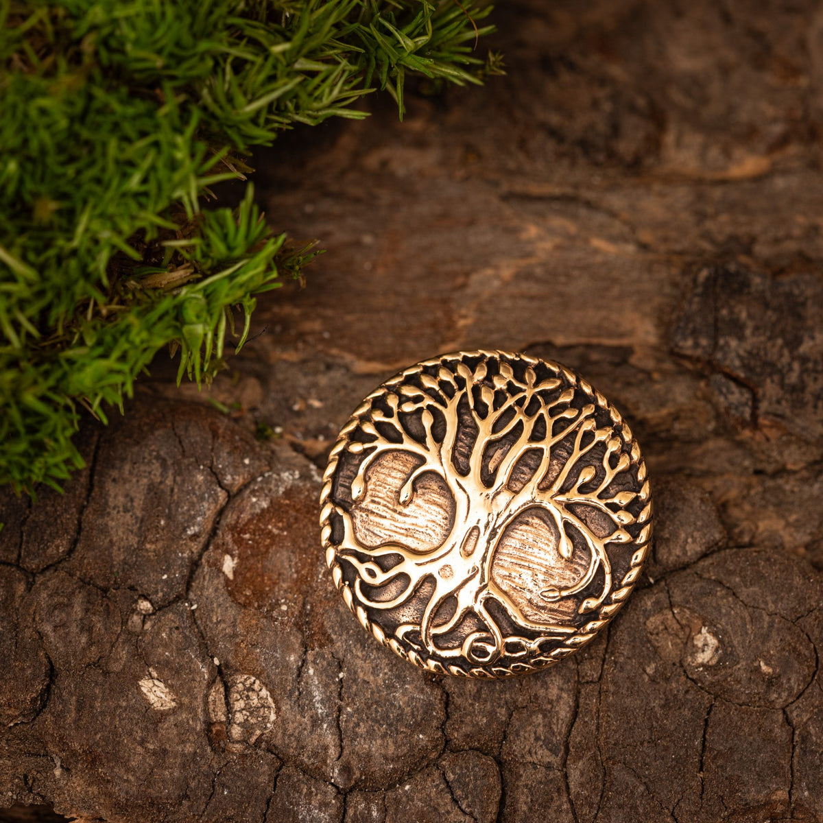 Yggdrasil Baum des Lebens Anhänger Bronze – Bild 1