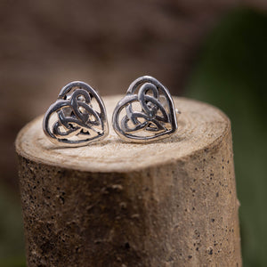 Ohrringe Keltisches Herz 925er Silber