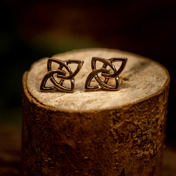 Ohrringe Keltischer Knoten Bronze 