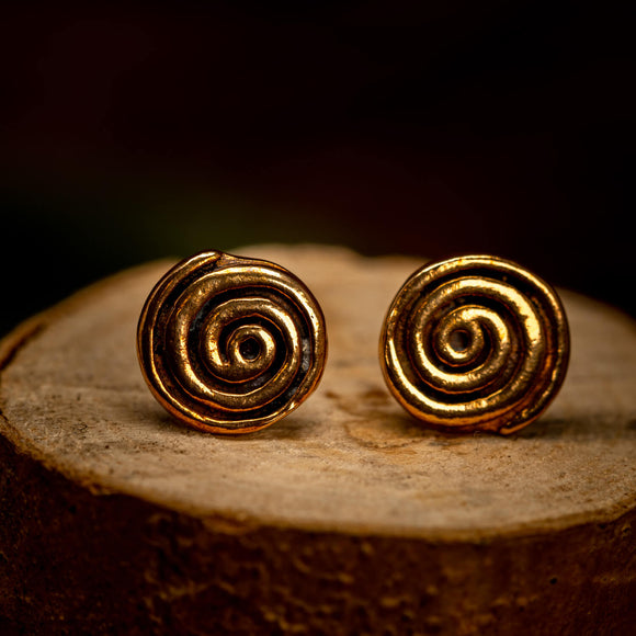 Ohrringe Spirale Bronze
