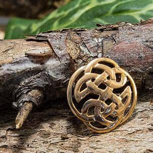 Brosche Keltischer Knoten Bronze