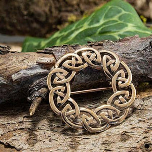 Brosche Keltischer Knoten Pin Bronze