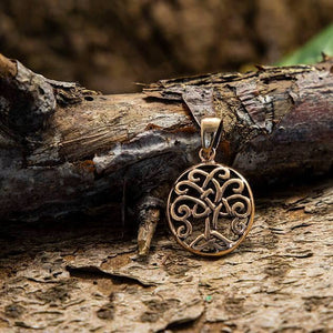 Yggdrasil Baum des Lebens Knoten Anhänger Bronze