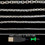 Halskette Ankerkette 925er Silber 2mm