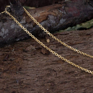 Halskette Ankerkette Vergoldet 925er Silber 2mm