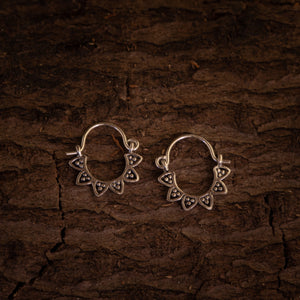 Ohrringe Kreolen aus 925er Silber geschliffen