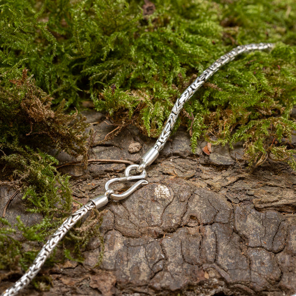 Halskette ByKila Königskette 3mm 925er Silber