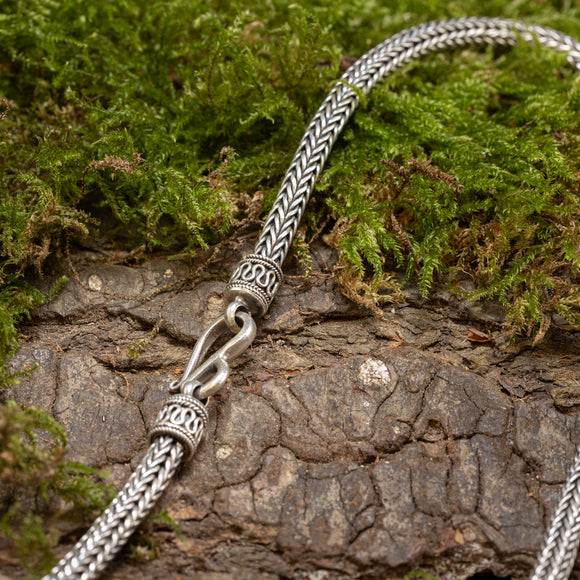 Halskette ByKila Herringbone 5mm 925er Silber