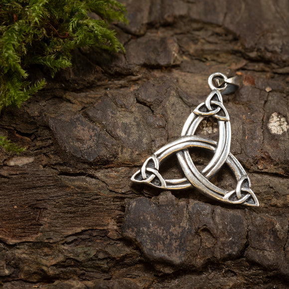 Keltischer Triquetra Ythil Anhänger 925er Silber