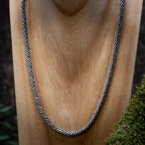 Halskette Wütender Fuchsschwanz 4,5 mm 925er Silber 
