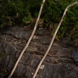 Halskette Fuchsschwanz Vergoldetes 925er Silber 2.1mm