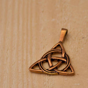 Keltisches Dreieck Anhänger Knoten Bronze