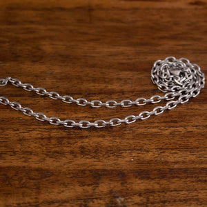 Halskette Ankerkette aus Stahl 4mm